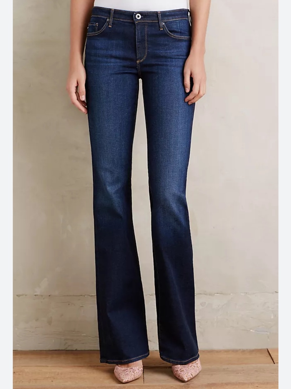 AG Adriano Goldschmied The Angelina Petite Women's Smitten Dark Bootcut Jeans 27